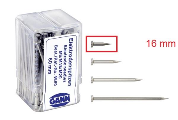 Gann Elektrodenspitzen ohne Teflonisolation für M6, M18, M20 - 16 mm