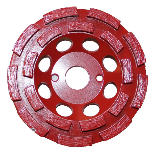CONTEC Diamantschleifscheibe doppelreihig 125 mm rot