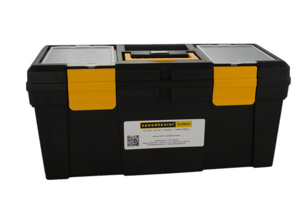 Speedheater Cobra Value Pack - Premium-Tool für effizientes Entlacken von Holzoberflächen inkl. Flächen- und Bumerangschaber und Transportbox