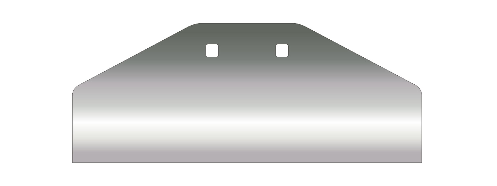 VOGT Schaber 20/300 mm stumpf  - B300