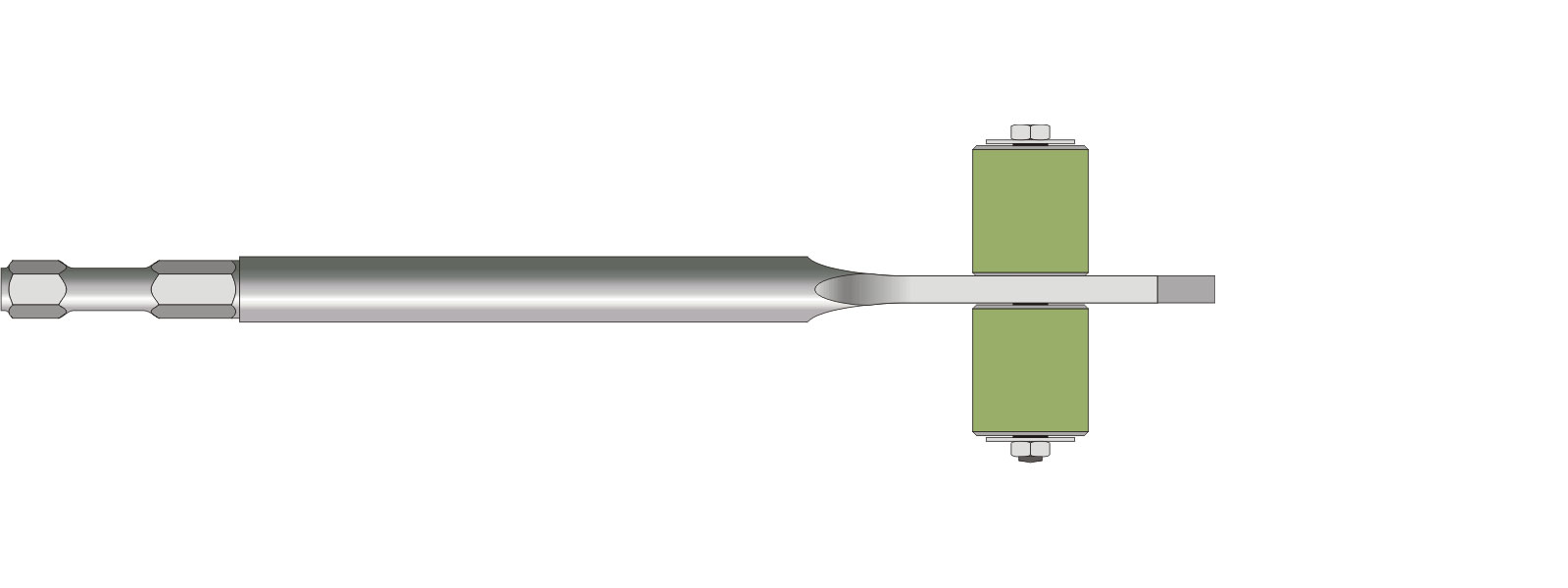 VOGT Fugenmeißel auf Rollen - 14mm Meißelaufnahme - M605R