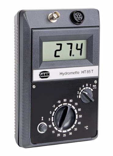 Gann Hydromette HT 85 T - elektronisches Dreifach-Messgerät zur Erfassung von Holzfeuchte, Baufeuchte und Temperatur