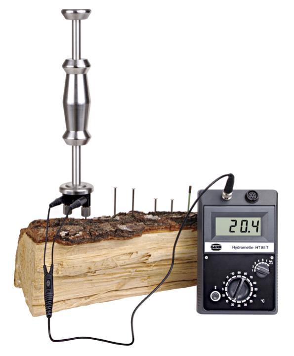 Gann Hydromette HT 85 T - elektronisches Dreifach-Messgerät zur Erfassung von Holzfeuchte, Baufeuchte und Temperatur