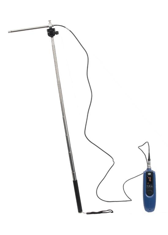 GANN Hydromette BL LG 17 - Set mit Luftgeschwindigkeitselektrode LG-25 BL, Teleskop-Handgriff & Bereitschaftskoffer BK LG