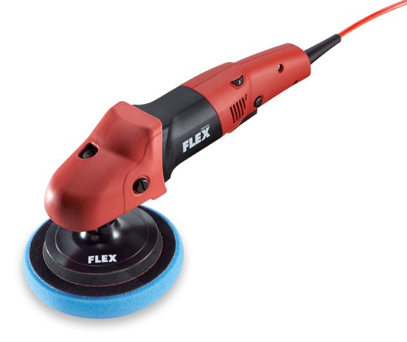 FLEX PE 14-3 125 P-Set Ergonomischer Polierer mit Gasgebeschalter im Set