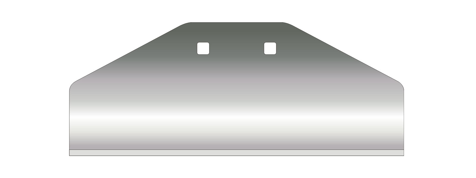 VOGT Schaber 120/300 mm angeschliffen - B300S