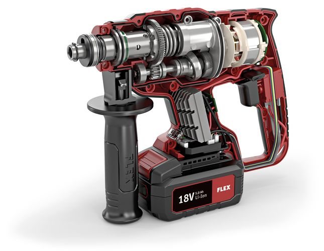 FLEX Akku Kombi-Bohrhammer 18,0 V - CHE 18.0-EC/5.0 Set - 461768