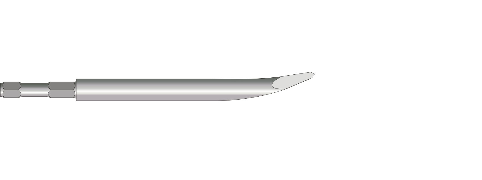 VOGT Flachmeißel angewinkelt b = 25 mm, l = 260 mm - M200.18B