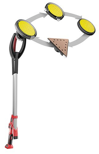 FLEX Akku Wand- und Deckenschleifer Giraffe® mit Wechselkopfsystem 18,0 V - GE MH 18.0-EC/5.0 Set+MH-R