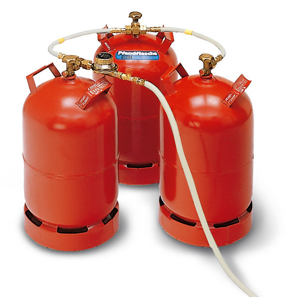 REMKO Mehrflaschen-Set zum Anschluss von 2-3 Gasflaschen an Propangas-Heizautomaten der Reihe REMKO PGM / PGT
