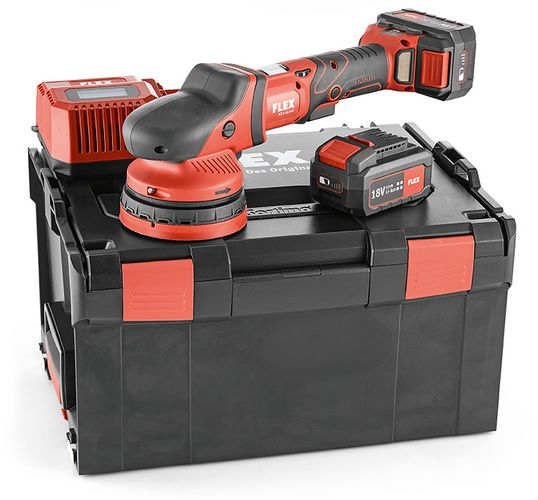 FLEX XCE 8 125 18.0-EC/5.0 Set Akku-Exzenterpolierer mit Zwangsantrieb - 438413