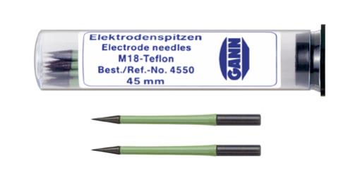 Gann Elektrodenspitzen mit Teflonisolation, 45 mm