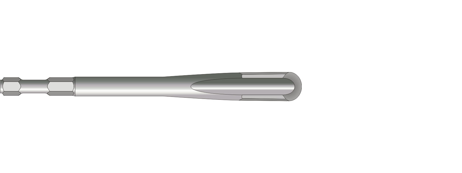 VOGT Hohlmeißel b = 22 mm, l = 250 mm - 18mm Meißelaufnahme - M725.18