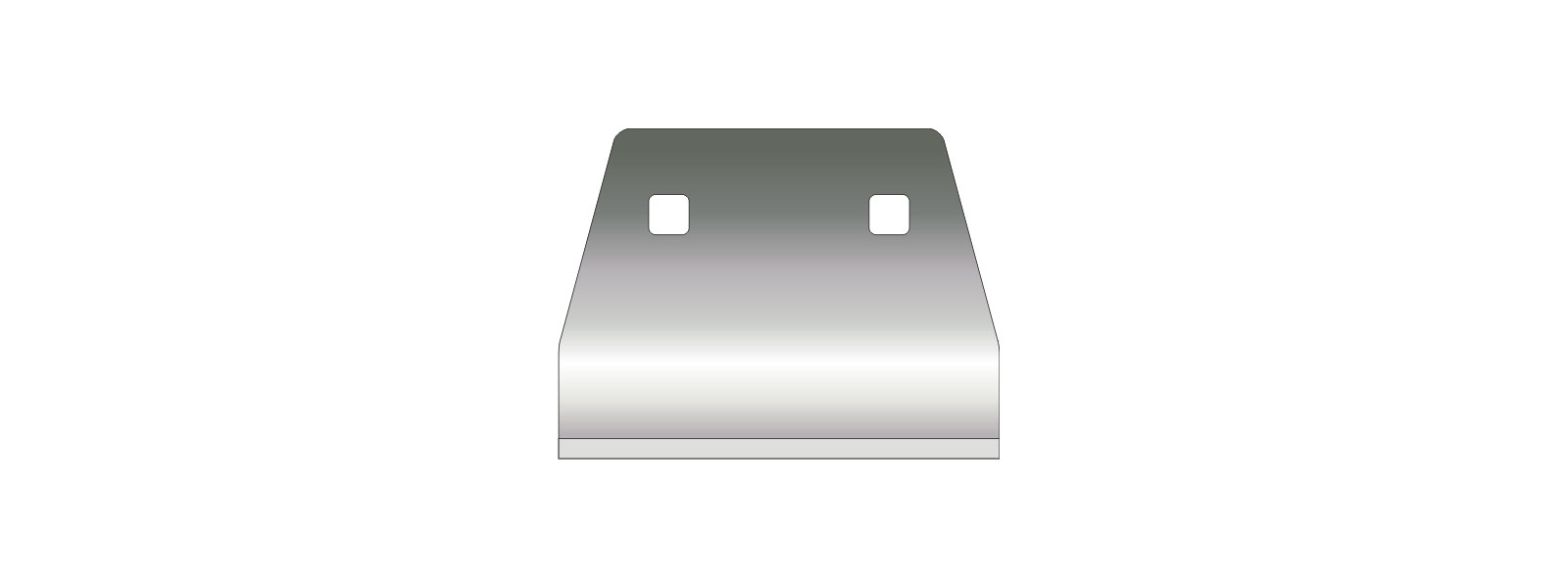 VOGT Schaber 90/120 mm angeschliffen - B120KS