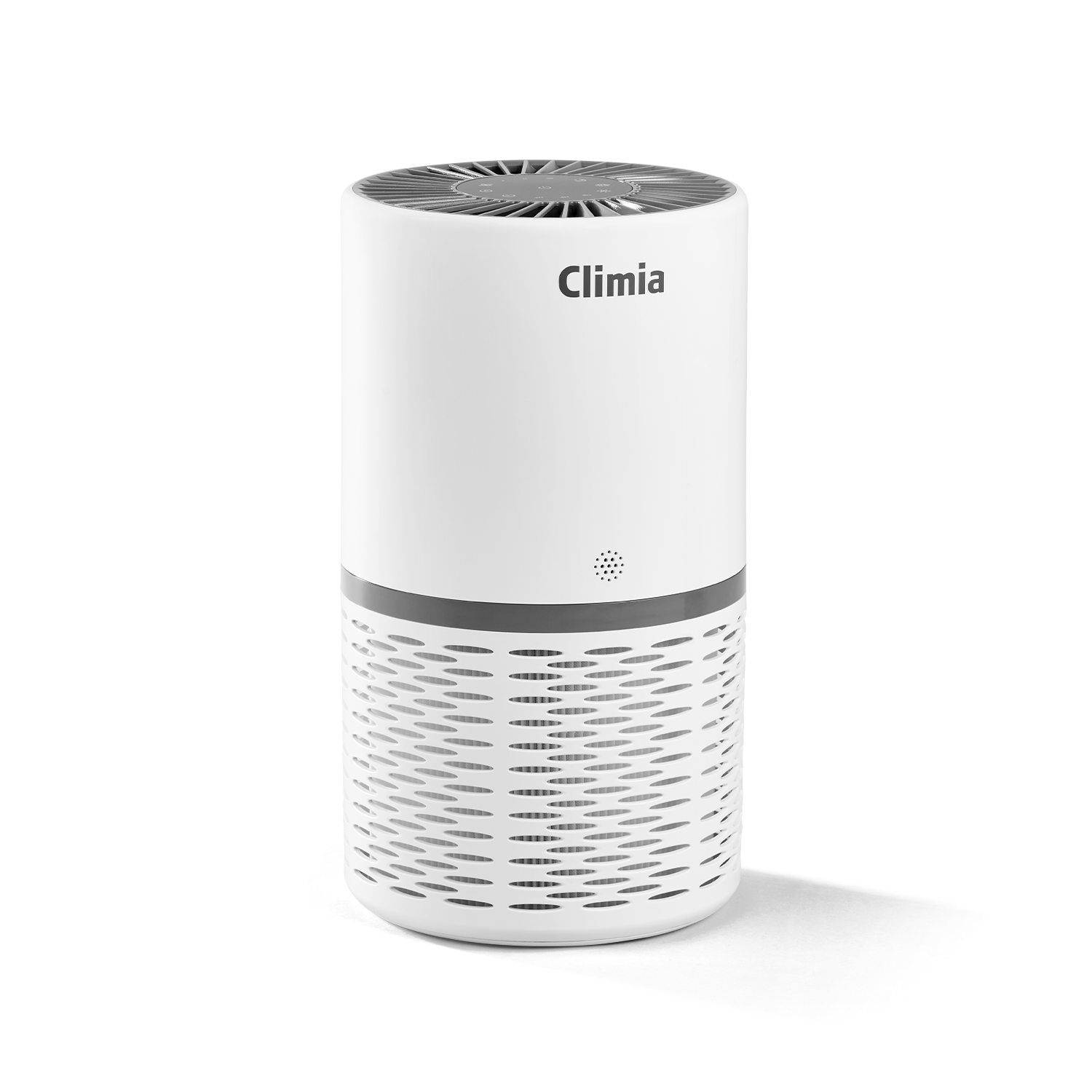 Climia CLR 250 - Farbe : Weiß / Grau inkl. zusätzlicher Ersatzfilterkartusche - 3-in-1 True-HEPA Luftfilter und Aktivkohlefilter