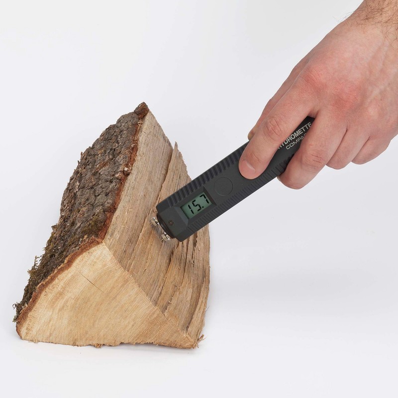 GANN Hydromette Compact S - elektronischer Holzfeuchtemesser für Holzbrennstoffe mit Mittelwert-Eichung