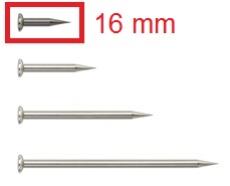 Gann Elektrodenspitzen ohne Isolation, 16 mm