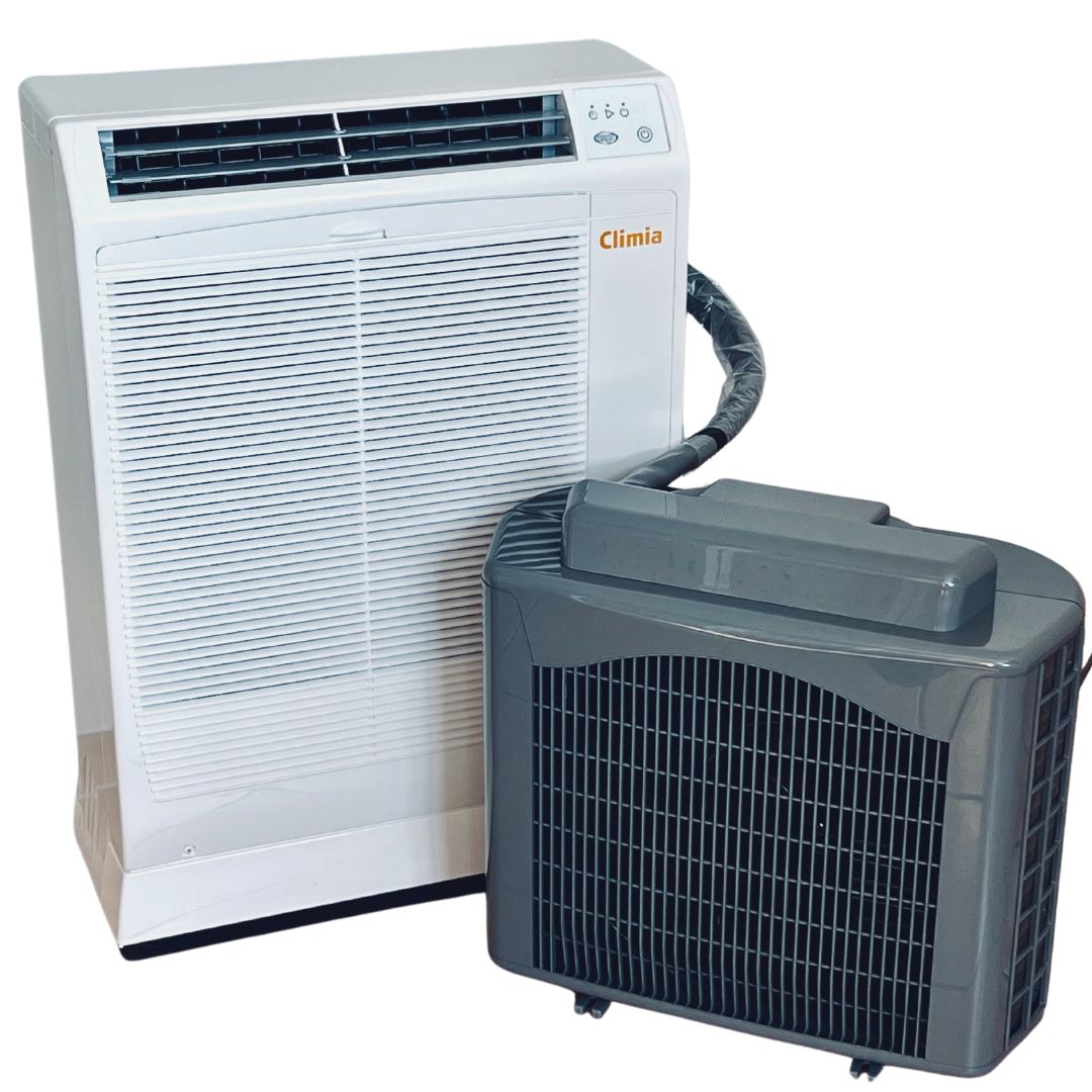 Climia CMK 4000 - mobile Split Klimaanlage mit 4,0 kW Kühlleistung in kompakter Form mit 2 Meter Kältemittelleitung