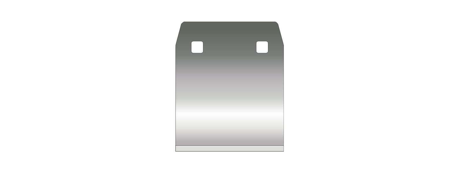 VOGT Schaber 120/100 mm angeschliffen - B100S