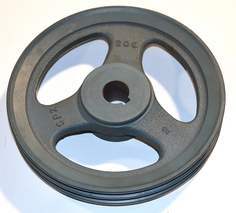 Keilriemenscheibe SPZ,2-rillig 200 mm Durchmesser  - 1102772