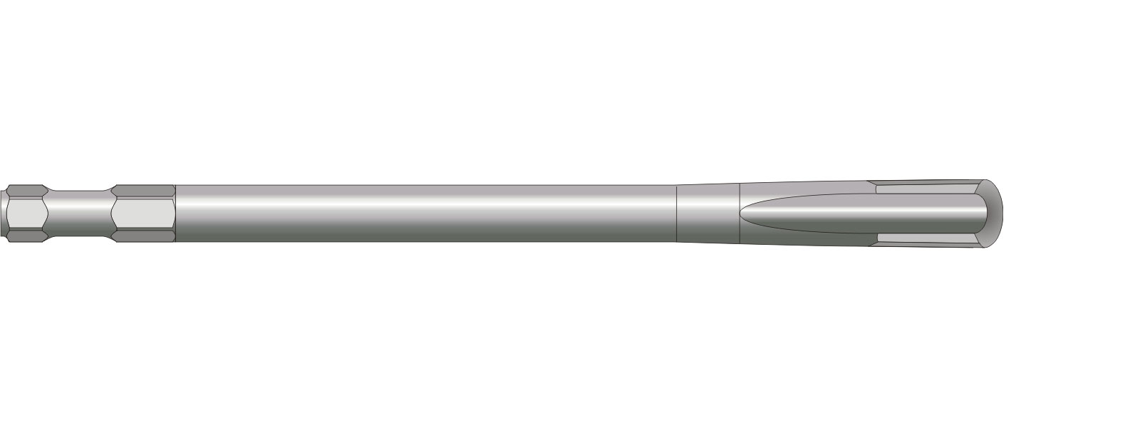 VOGT Hohlmeißel lang b = 22 mm, l = 350 mm - 18mm Meißelaufnahme - M725.18L