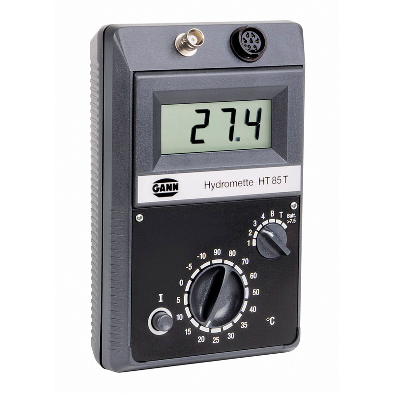 Gann Hydromette HT 85 T - elektronisches Dreifach-Messgerät zur Erfassung von Holzfeuchte, Baufeuchte und Temperatur