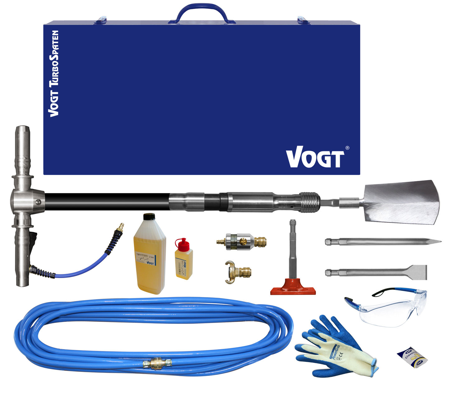 VOGT TurboSpaten Gerätesets - Umfangreiche Werkzeugausstattung für Innen-, Außenputz und Wandfliesen