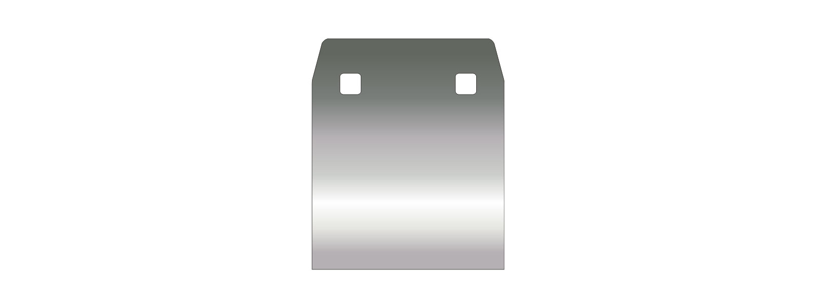 VOGT Schaber 120/100 mm stumpf - B100