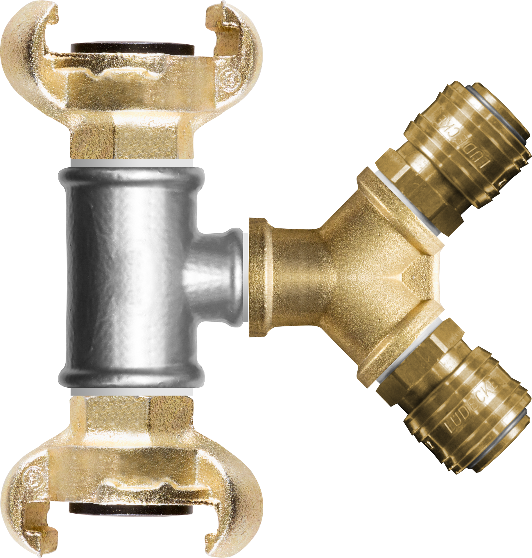 VOGT Verteiler 3/4 Zoll auf 2 x Standardanschluss und 3/4 Zoll - Z240